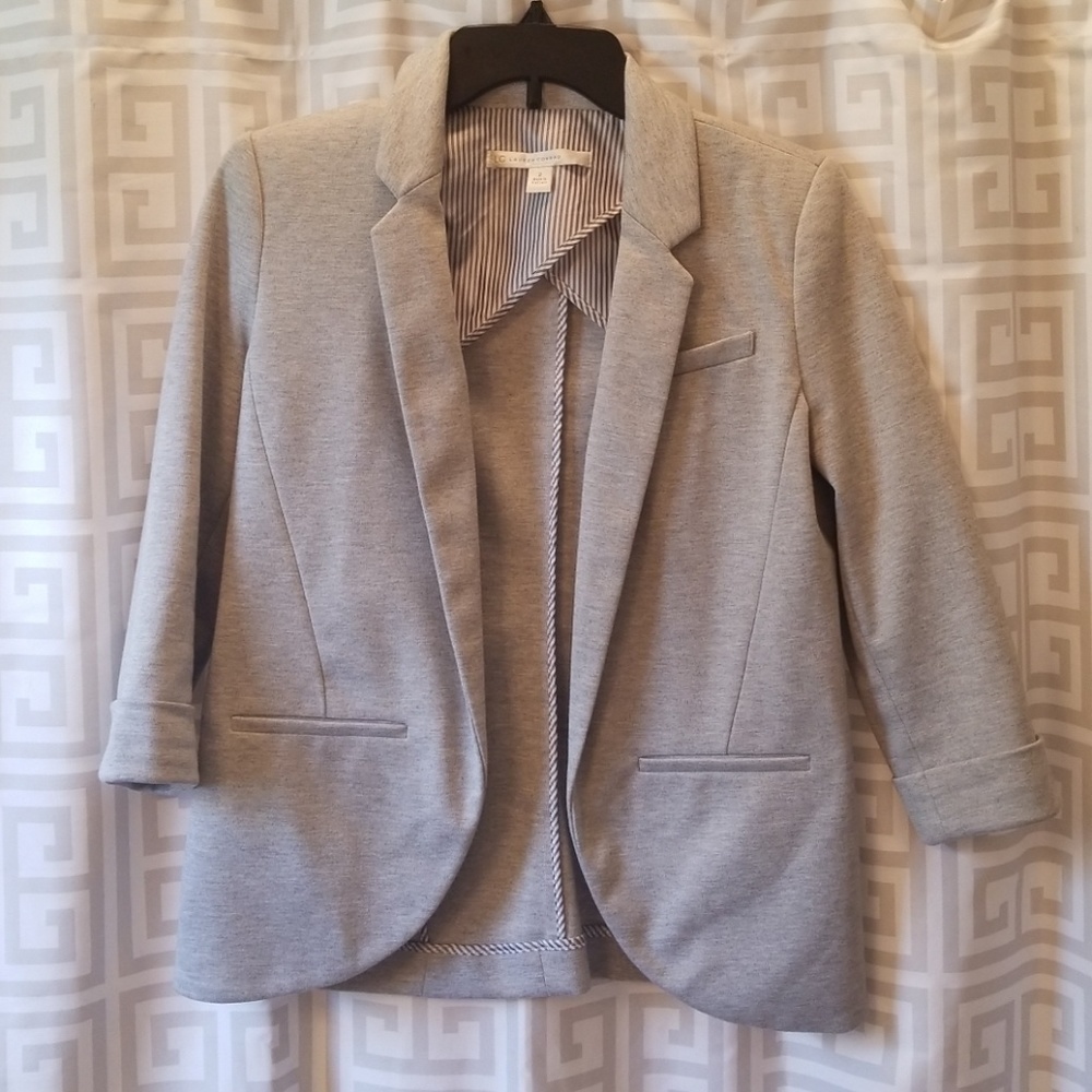 Lauren Conrad gray blazer 3/4 sleeves